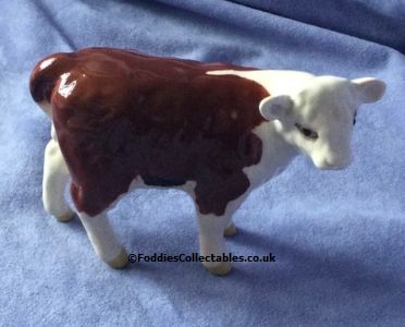 Beswick Cattle Hereford Calf 1827 quality figurine